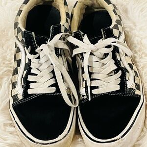 Vans Black and White Checkered Sneakers
